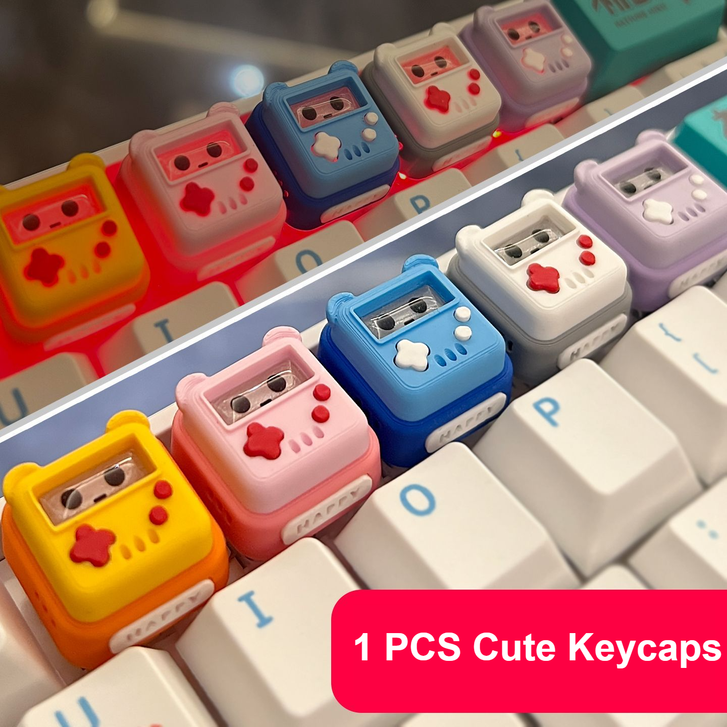 Gaming Console With Keyboard - 1-5PCS NEW Keycaps Arcade Original Retro