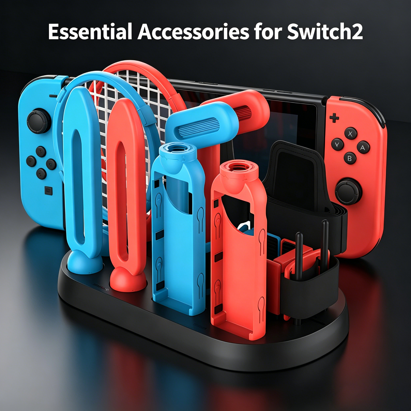 Gaming Console Station - For Switch 2 PG-SW2008 Family Sports