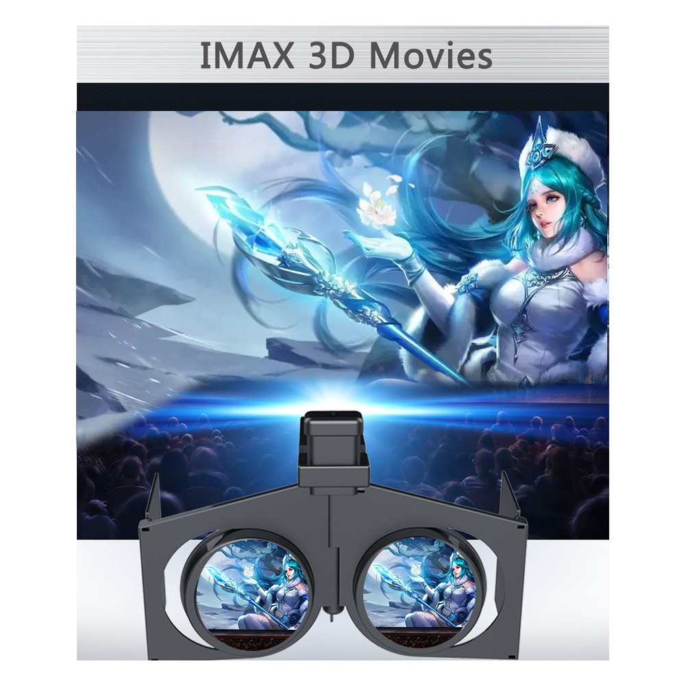 Gaming Console Vr - Portable 3D Glasses Movies Games Plastic