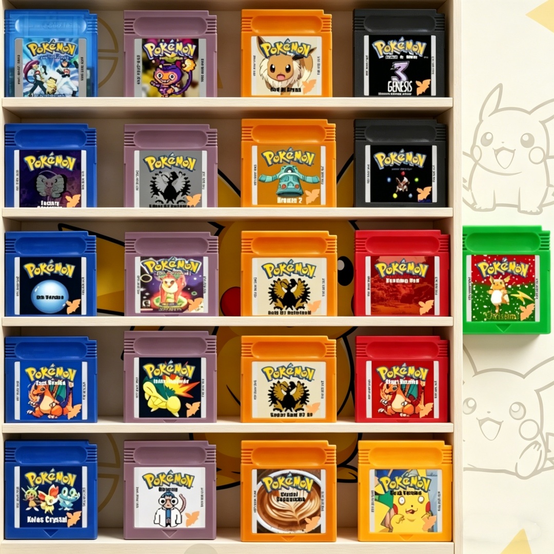 Gaming Console And - GBC Pokemon Series Game Cartridge Black