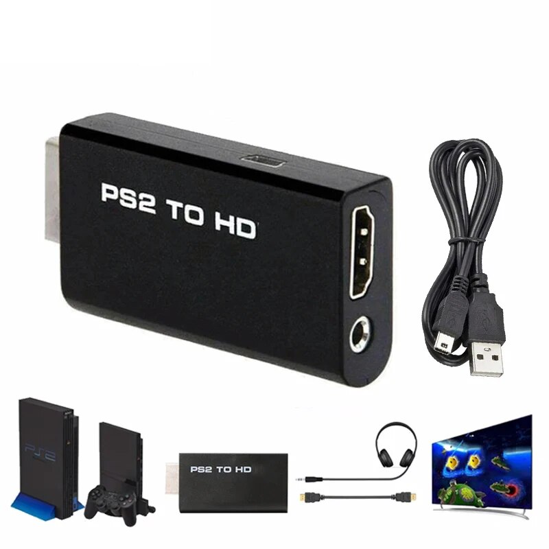 Gaming Console Box - Hdmi To Ps2 Compatible Converter Adapter