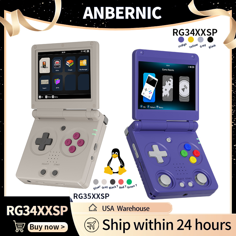 Anbernic RG34XXSP RG35XXSP Fli – Gaming Console All In One recenzja i cena