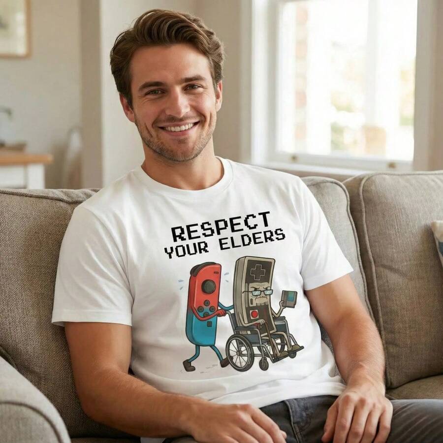 Funny Retro Gamer Graphic T-Sh – Gaming Console Old School recenzja i cena