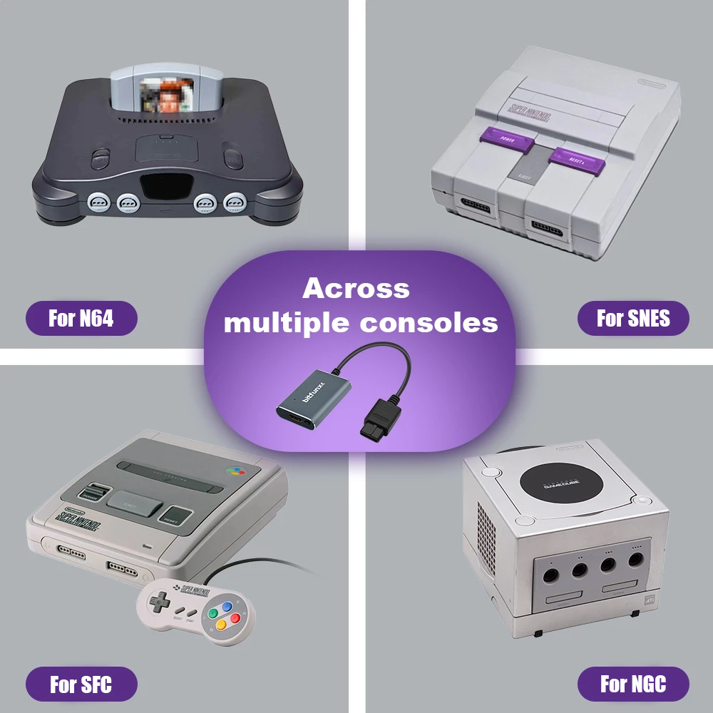 Bitfunx 720P Svideo / AV To HD – Gaming Console All In One recenzja i cena
