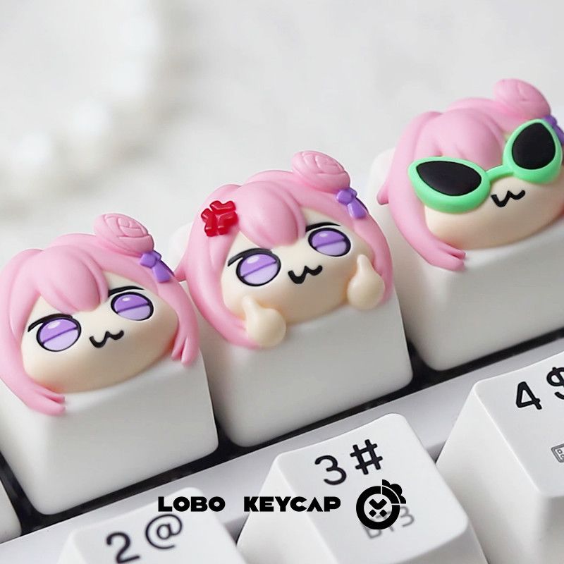 Cute Pink Hair Anime Girl Resi – Gaming Console With Keyboard recenzja i cena