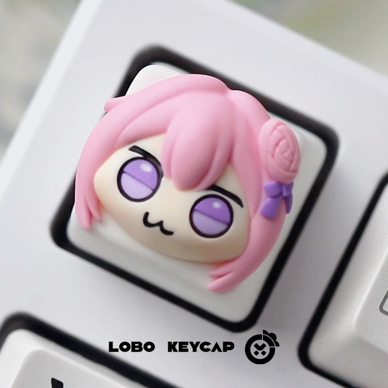 Cute Pink Hair Anime Girl Resi – Gaming Console With Keyboard recenzja i cena