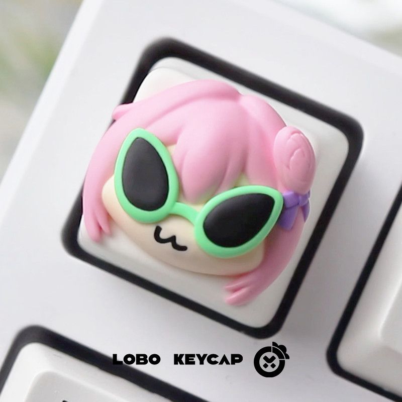 Cute Pink Hair Anime Girl Resi – Gaming Console With Keyboard recenzja i cena