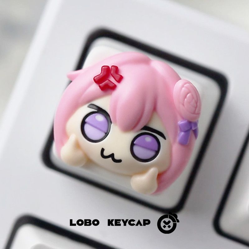 Cute Pink Hair Anime Girl Resi – Gaming Console With Keyboard recenzja i cena