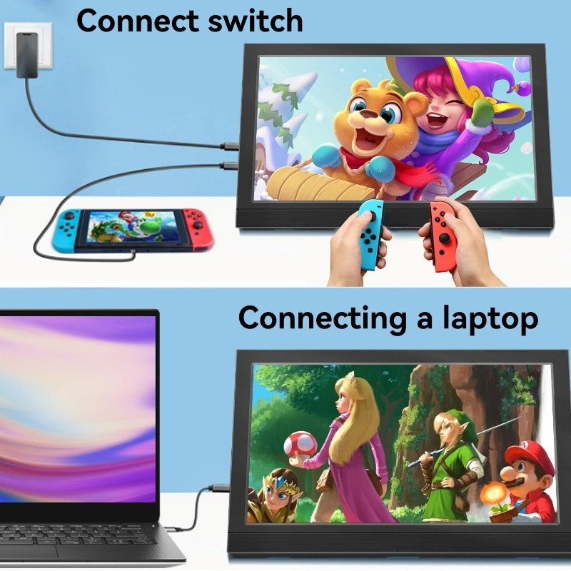Portable Monitor 13.3Inch LED  – Gaming Console Connect With Phone recenzja i cena
