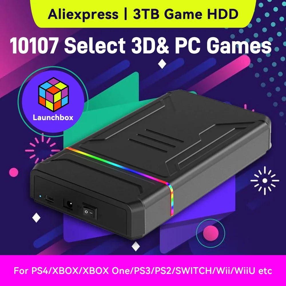 3TB Launchbox Portable Gaming  – Gaming Console Xbox One recenzja i cena