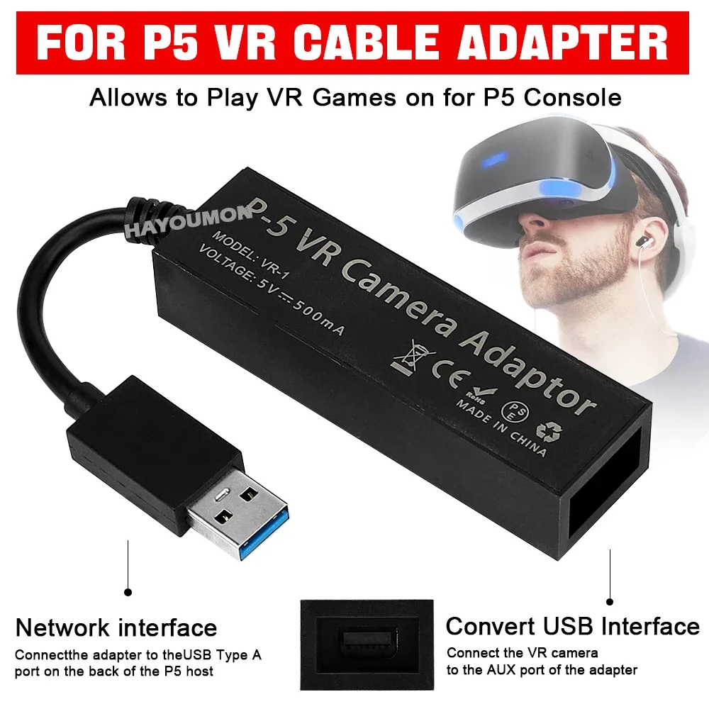 For PS5 VR Cable Adapter For P – Gaming Console Vr recenzja i cena