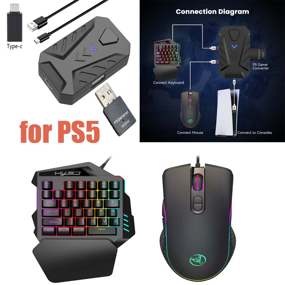 for PS5 Gaming Keyboard Mouse  – Gaming Console With Keyboard recenzja i cena