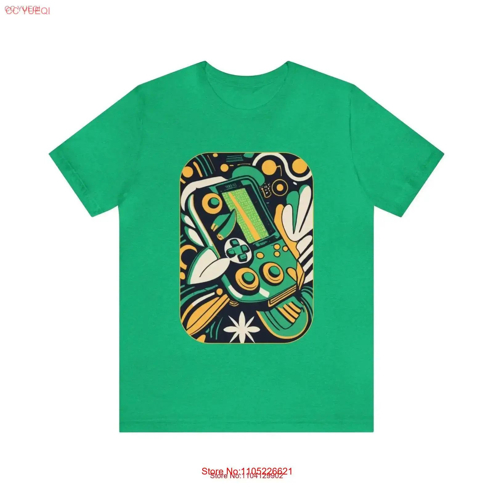 Leafy Green Jersey T Shirt ret – Gaming Console Old School recenzja i cena