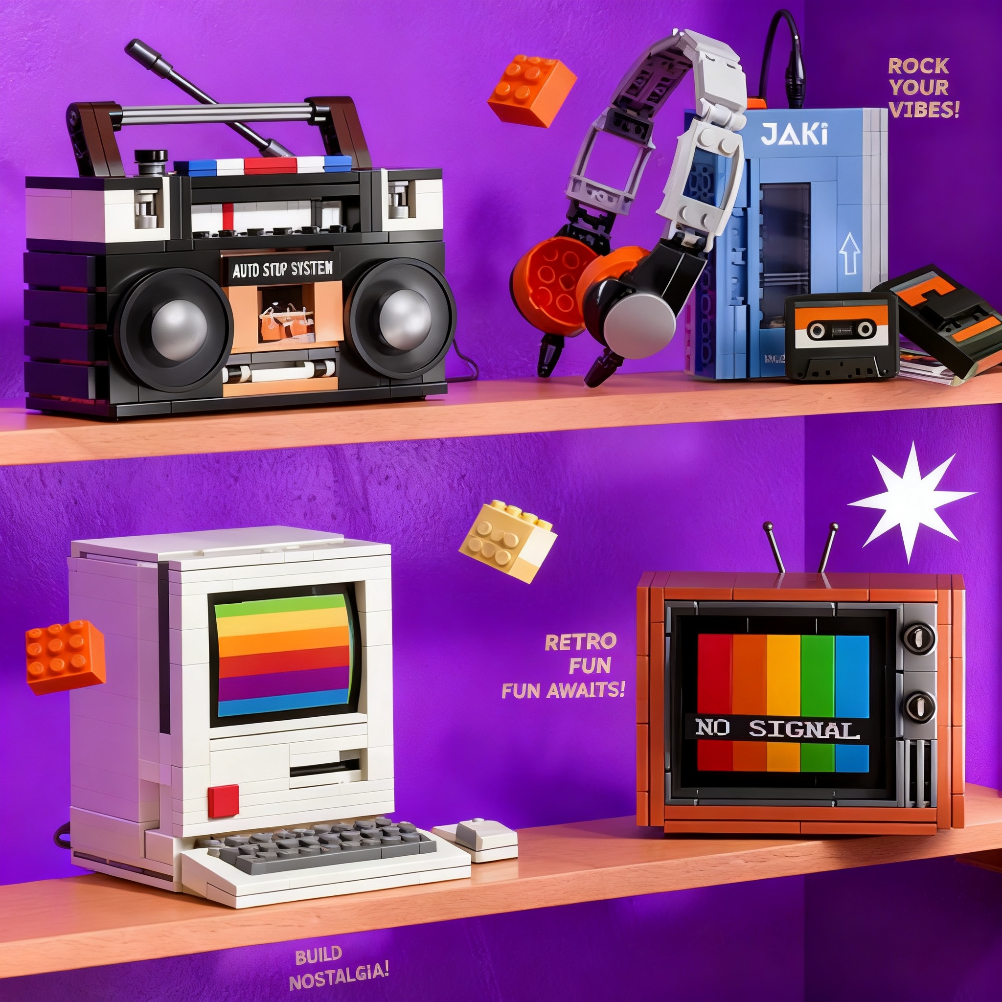 Retro DIY Building Blocks TV R – Gaming Console And recenzja i cena
