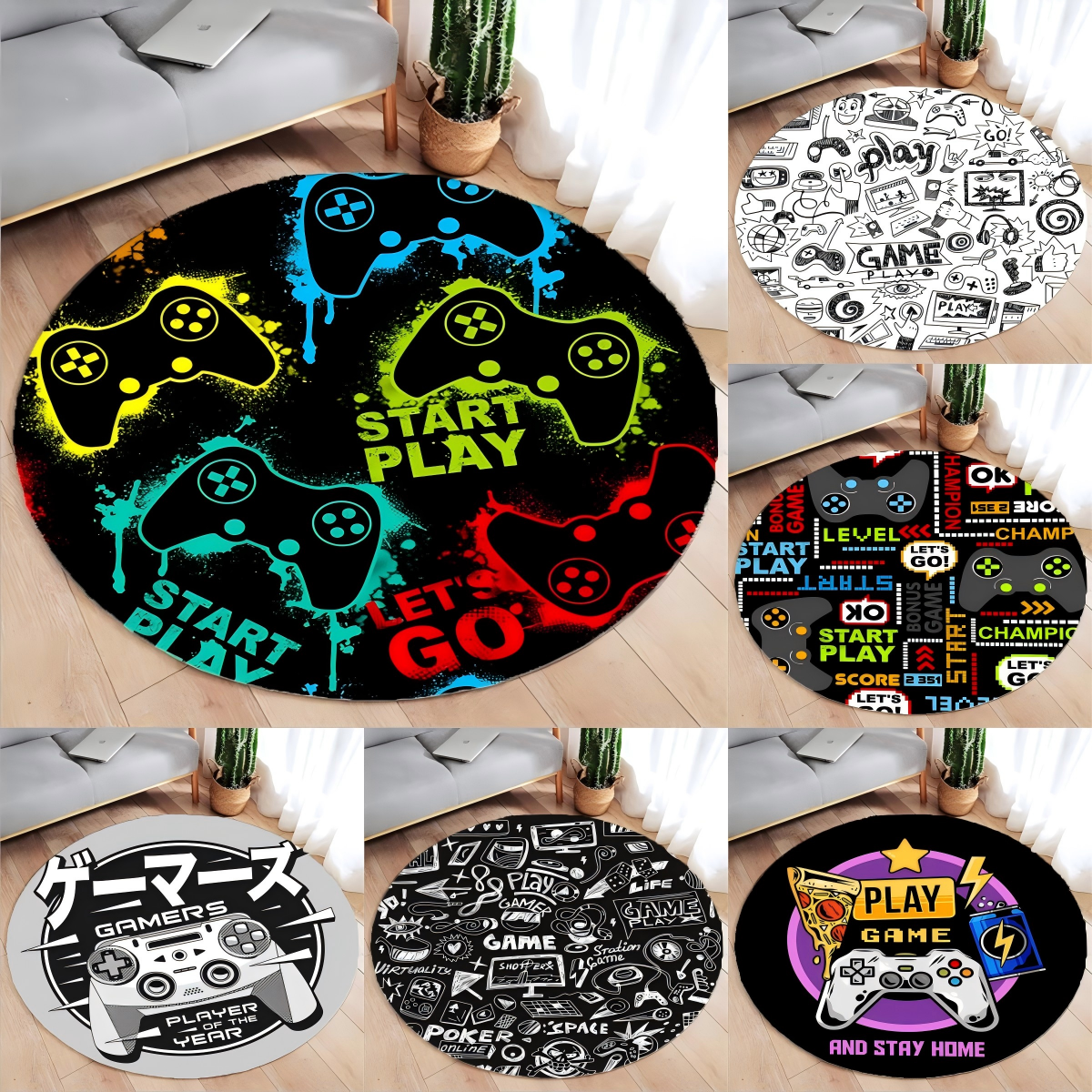 Gaming Console Round Rug Non-S – Gaming Console Zone recenzja i cena