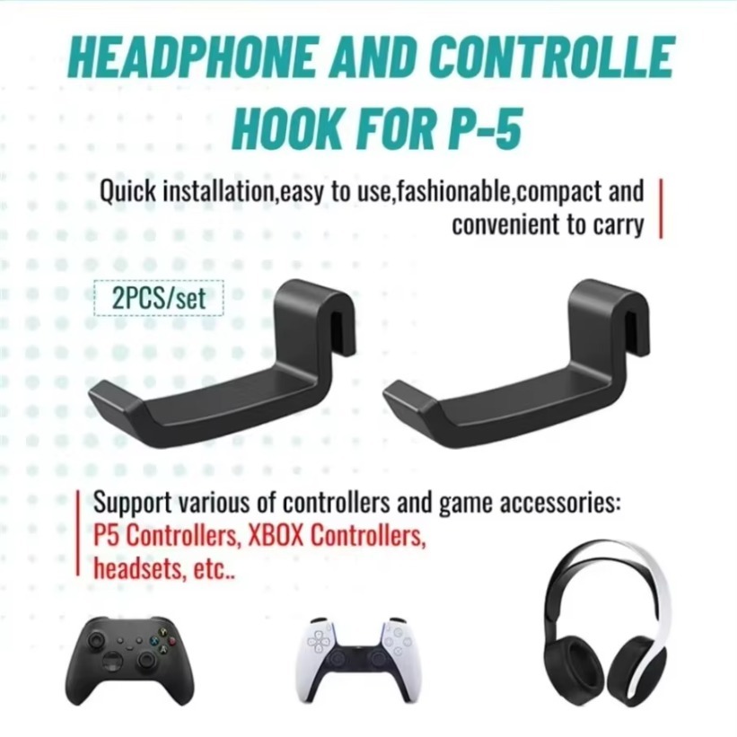 2PCS Headphone Hook Holder PS5 – Gaming Console Apple recenzja i cena