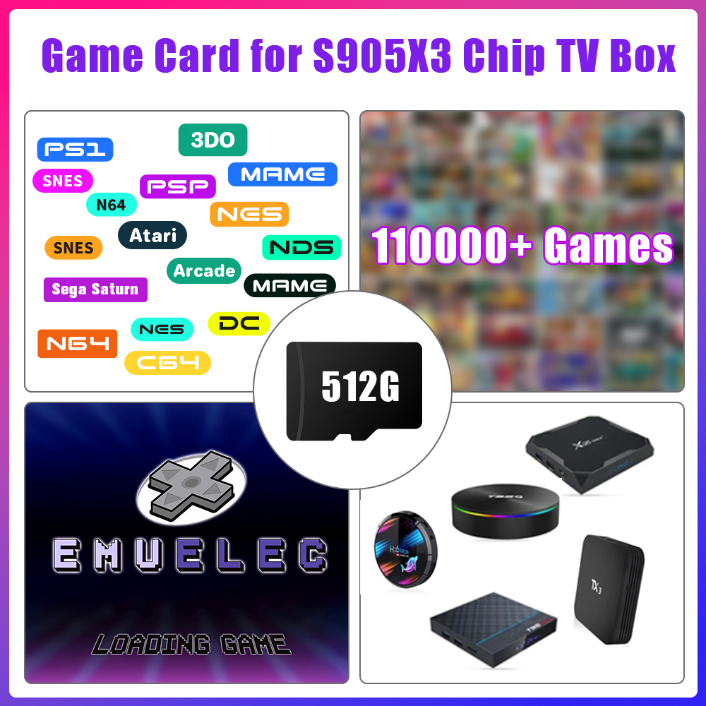 Game TF Card for S905X3 Chip T – Gaming Console Box recenzja i cena