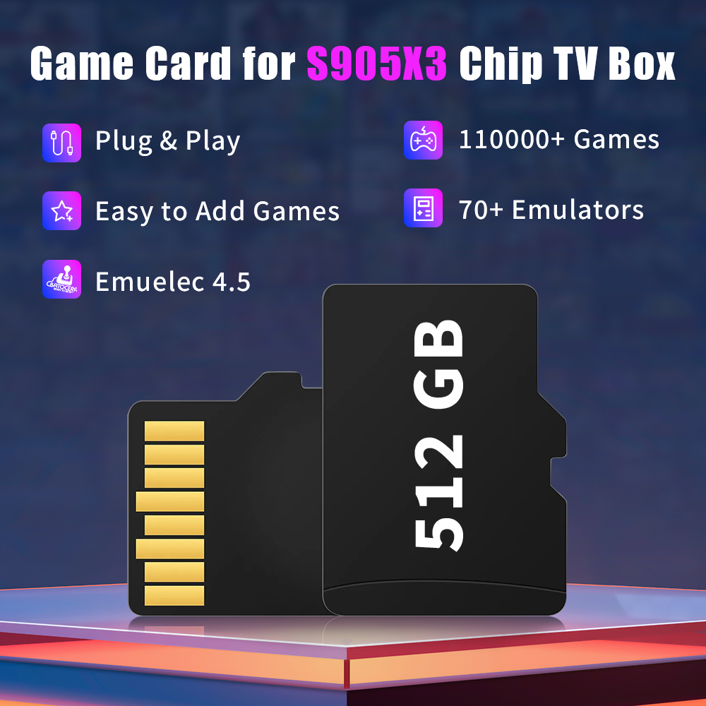 Game TF Card for S905X3 Chip T – Gaming Console Box recenzja i cena